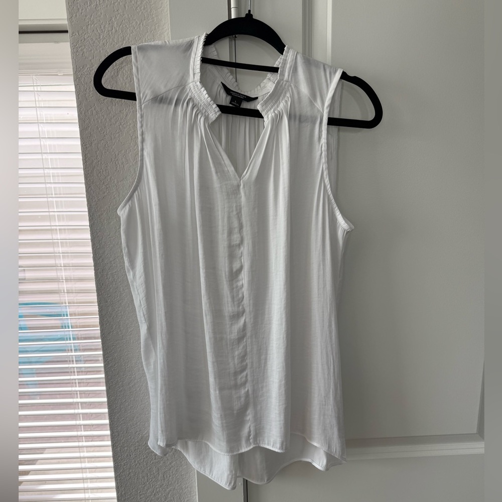White Sleeveless Top